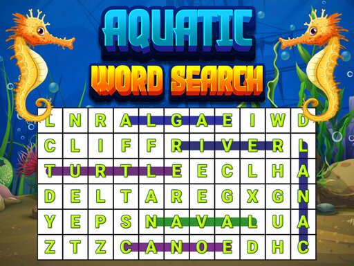 Aquatic Word Search Game