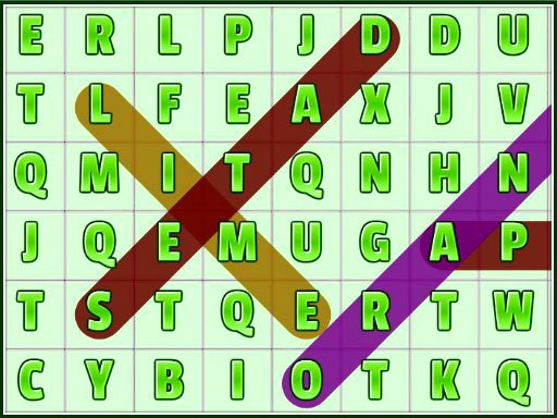 Word Search Fruits Game