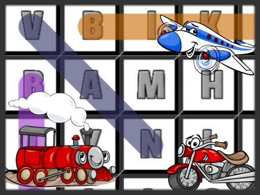 Word Search Transport Game